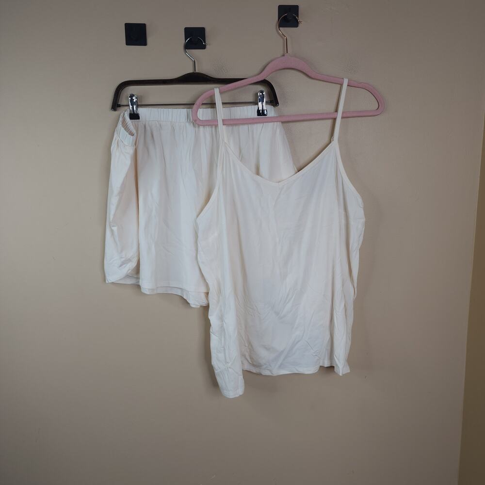 Universal Standard Ultimate Natalie Jersey Sleep Set in Cream Size 18/20